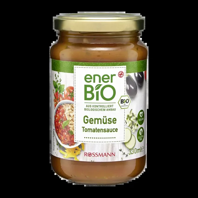 enerBiO BIO rajčatová omáčka se zeleninou 330 ml