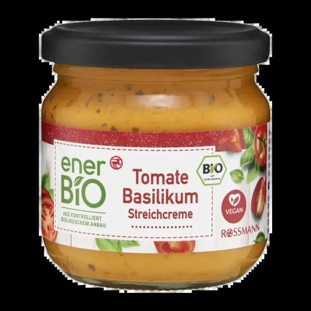 enerBiO BIO Rajčatová pomazánka s bazalkou 180 g