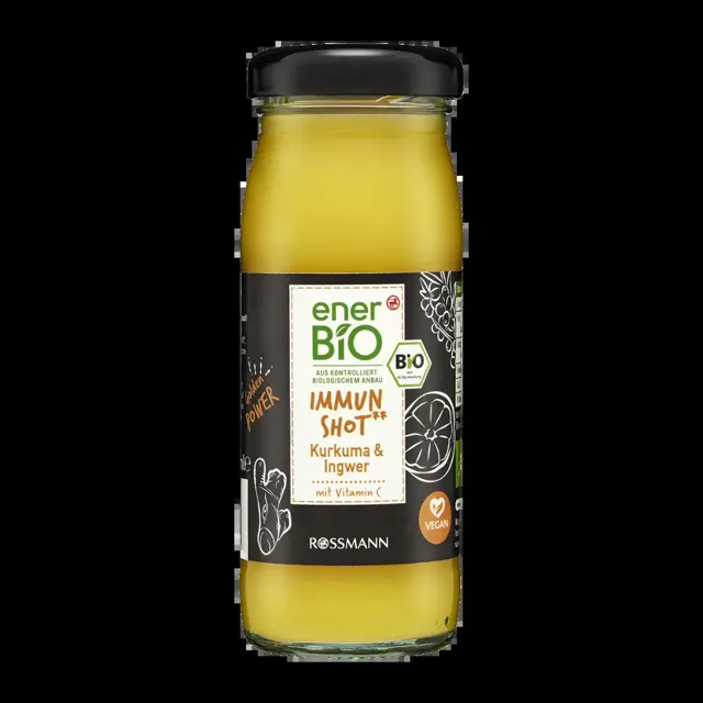 enerBiO BIO Shot Imunita s kurkumou a zázvorem 95 ml