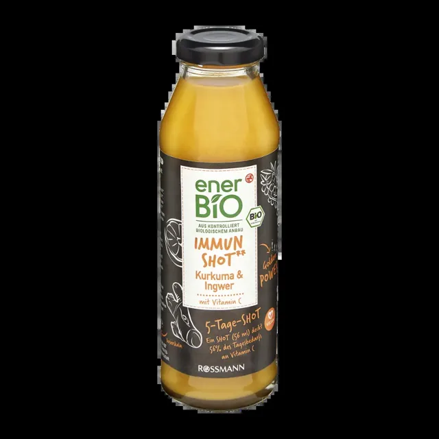 enerBiO BIO shot s kurkumou a zázvorem 280 ml