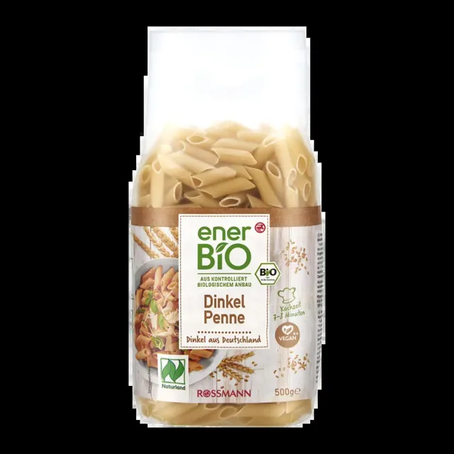 enerBiO BIO špaldové těstoviny penne 500 g
