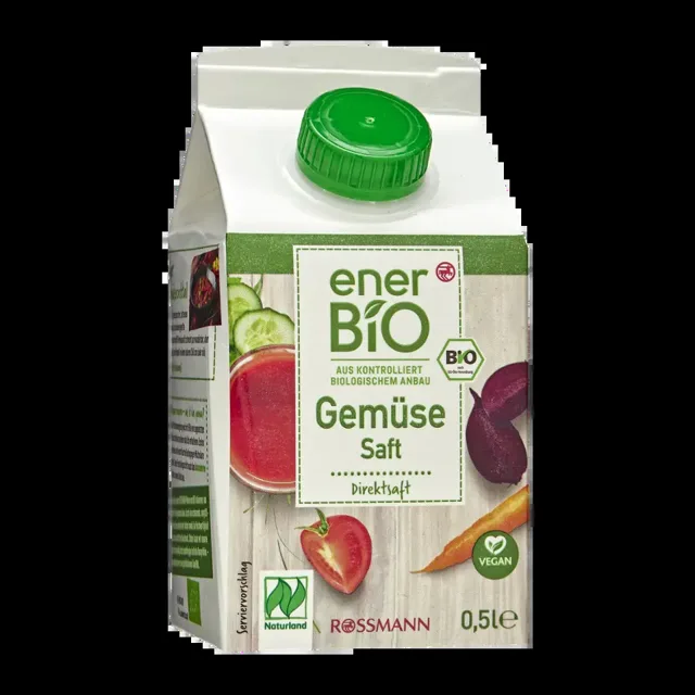 enerBiO BIO zeleninová šťáva 500 ml