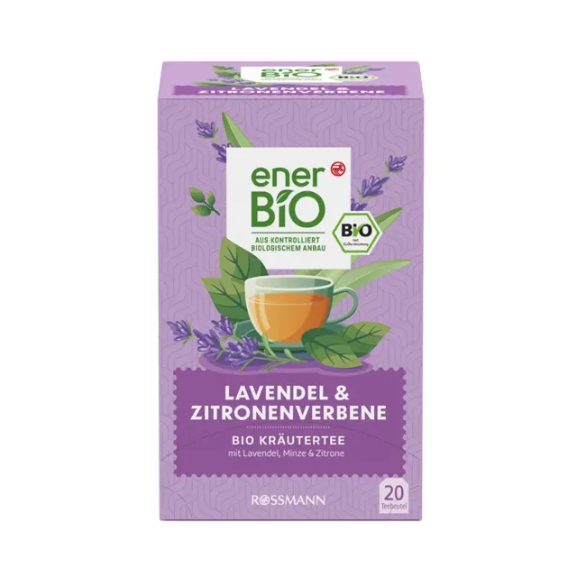 enerBiO Bylinný čaj Levandule a citronová verbena