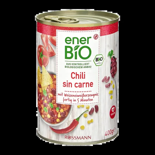 enerBiO Chilli sin carne  400 g
