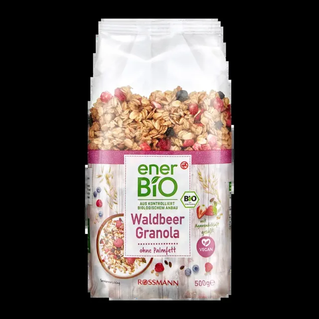 enerBiO Granola s lesním ovocem 500 g