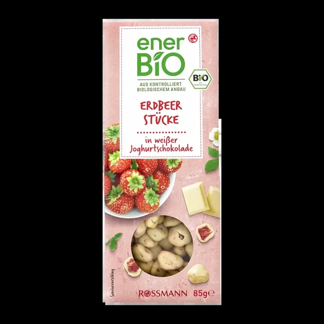 enerBiO Jahody v čokoládě s jogurtovou příchutí 85 g