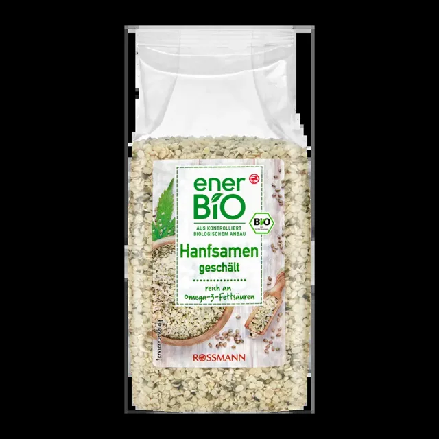 enerBiO Konopná semínka Loupaná 200 g