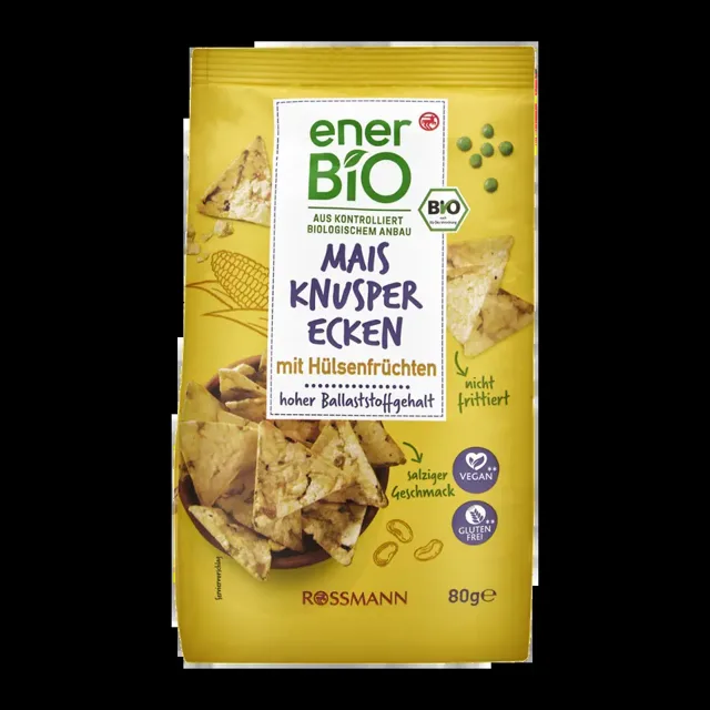 enerBiO Kukuřičné trojúhelníčky 80 g