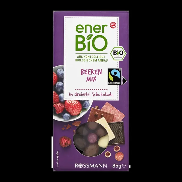 enerBiO Lesní ovoce v čokoládě 85 g