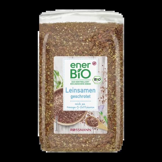 enerBiO Lněná semínka drcená 400 g