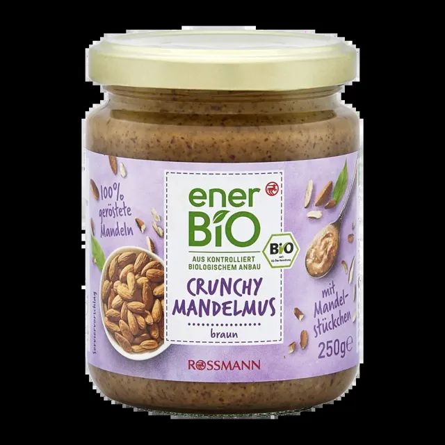 enerBiO Mandlové máslo Crunchy