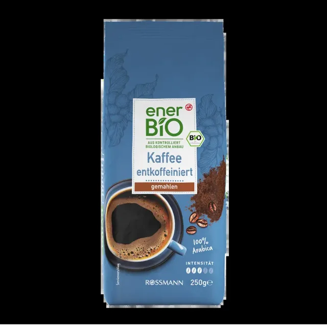 enerBiO Mletá káva bez kofeinu 250 g