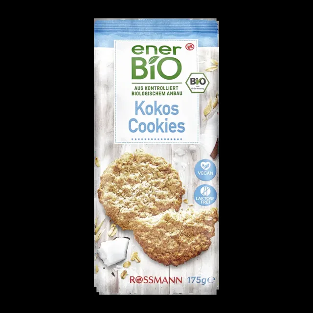 enerBiO Ovesné sušenky s kokosem 175 g