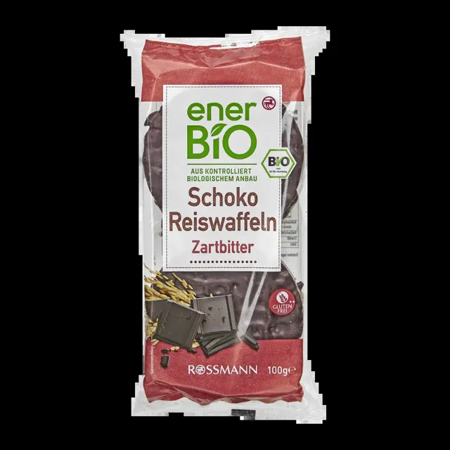enerBiO Rýžové chlebíčky v hořké čokoládě  100 g