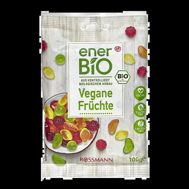 enerBiO Směs želé bonbonů s ovocnými příchutěmi 100 g