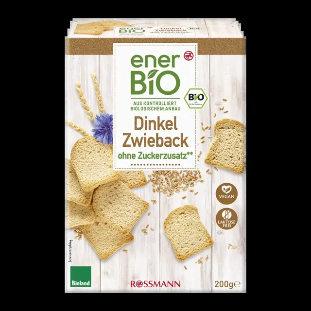 enerBiO Špaldové suchary 200 g