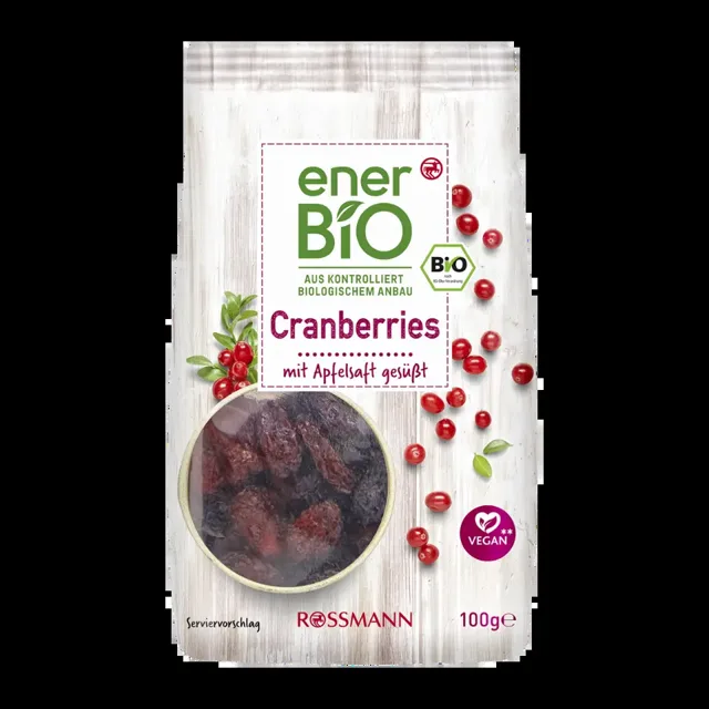 enerBiO Sušené brusinky 100 g