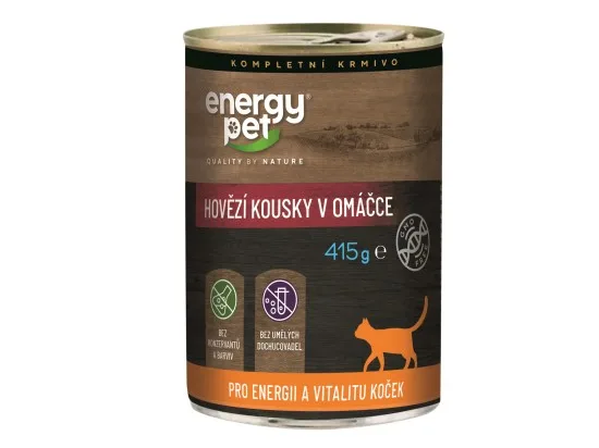 Energy Pet hovězí kousky v omáčce 415 g