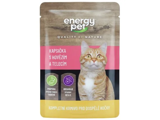 Energy Pet kapsička pro kočky hovězí a telecí 90 g