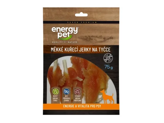 Energy Pet kuřecí jerky na tyčce celé 75 g