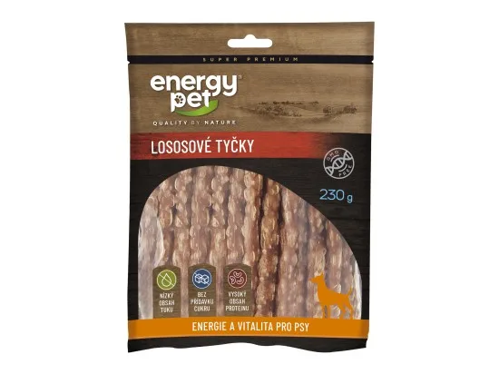 Energy Pet lososové tyčky 230 g