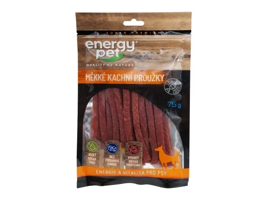 Energy Pet měkké kachní proužky 75 g