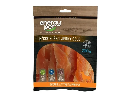 Energy Pet měkké kuřecí jerky celé 230 g