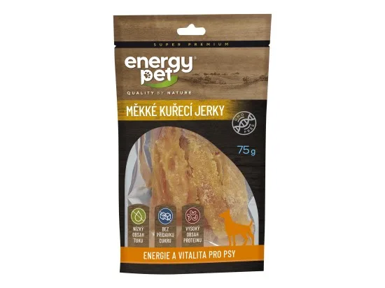 Energy Pet měkké kuřecí jerky celé 75 g