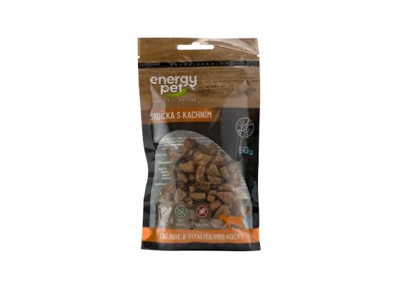 Energy Pet Pamlsky srdce s kachním 50 g