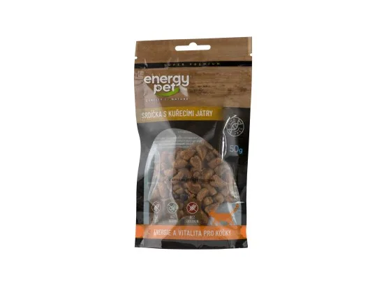 Energy Pet Pamlsky srdce s kuřecími játry 50 g