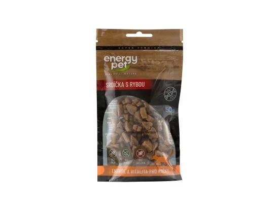 Energy Pet pamlsky srdce s rybou 50 g