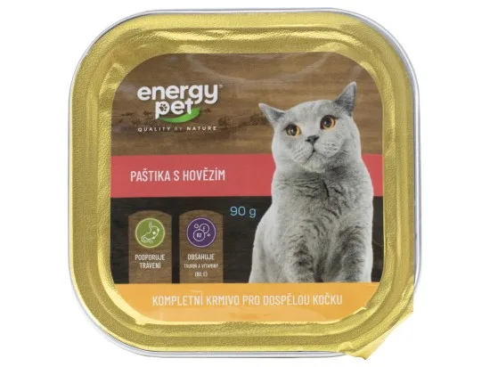 Energy Pet paštika pro kočky hovězí 90 g