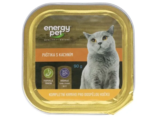 Energy Pet paštika pro kočky kachna 90 g