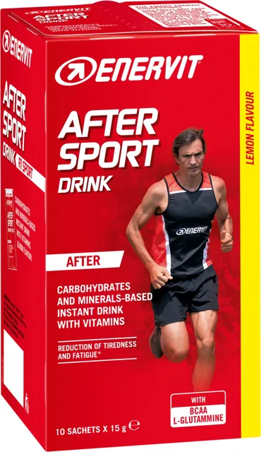 Enervit After Sport Drink, citron, 10 x 15 g