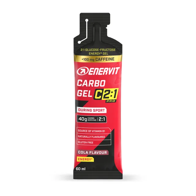 Enervit Carbo Gel C2:1 s kofeinem, cola, 60 ml