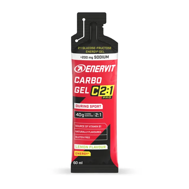 Enervit Carbo Gel C2:1 se sodíkem, citron, 60 ml