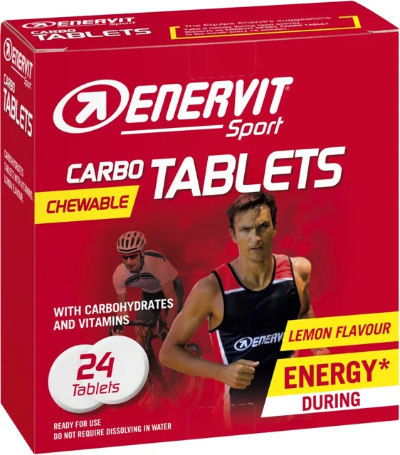 Enervit Carbo Tablets, citron, 24 tablet