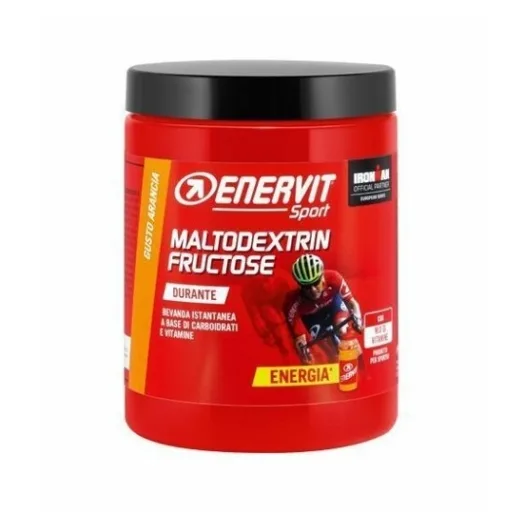 ENERVIT Maltodextrin Fructose energetický koncentrát v prášku pomeranč 500 g, poškozený obal