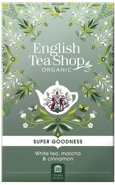 English Tea Shop Bílý čaj, Matcha a skořice BIO 20 sáčků