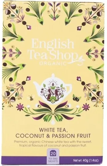 English Tea Shop Bílý čaj s kokosem a passion fruit BIO 20 sáčků