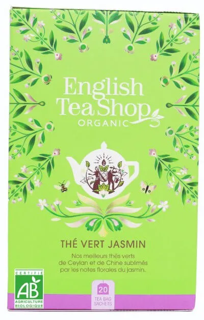 English Tea Shop Zelený čaj s jasmínem a bezinkou BIO 20 sáčků