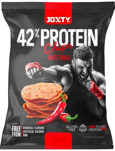 Enjoy Chips JOXTY proteinové smažené chipsy 42% Sladké chilli, 50g