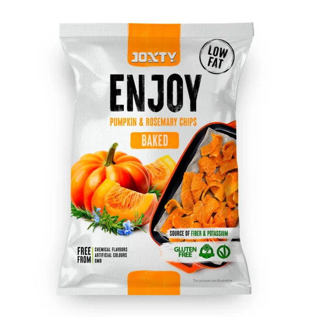 Enjoy Chips JOXTY Snack Pečené bramborové chipsy s dýní a rozmarýnem 40g, 40g