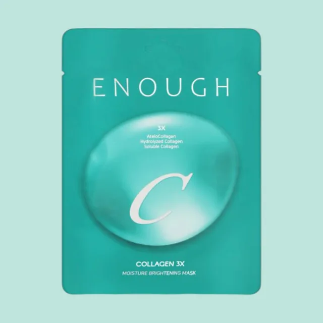 ENOUGH - Collagen 3X Moisture Brightening Sheet Mask - Kolagenová hydratační rozjasňující plátýnková maska - 25 g