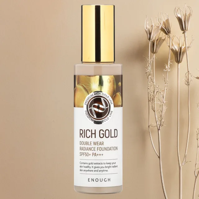 ENOUGH - Rich Gold Double Wear Radiance Foundation SPF 50+ PA+++ #23 - Prémiový rozjasňující make-up pro zralou pleť - 100 ml