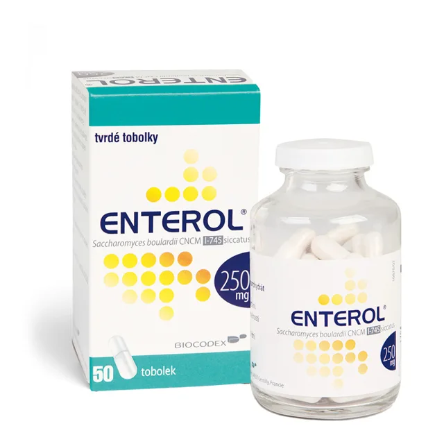 ENTEROL 250 mg 50 tobolek, poškozený obal