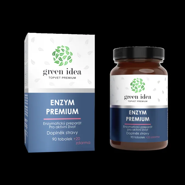 Enzym Premium - 90 kapslí + 20 zdarma - 110 ks - Green idea