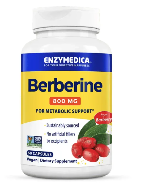 Enzymedica Berberine, 800 mg, 60 kapslí