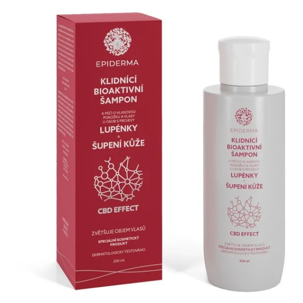 EPIDERMA Bioaktivní CBD šampon při lupénce 200 ml
