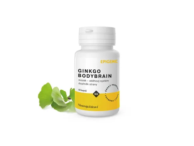 Epigemic® Ginkgo BodyBrain, ginkgo biloba, 60 kapslí